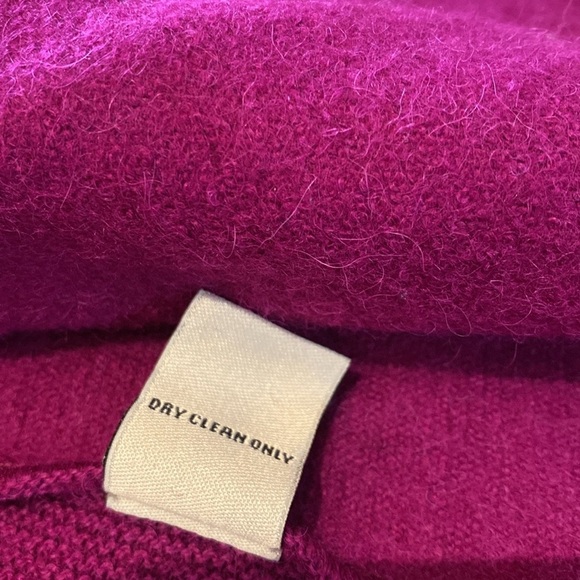 Beyond Threads Asymmetric Alpaca Merino Wool Cardigan Jacket Purple Sz M *FLAW - Picture 10 of 12